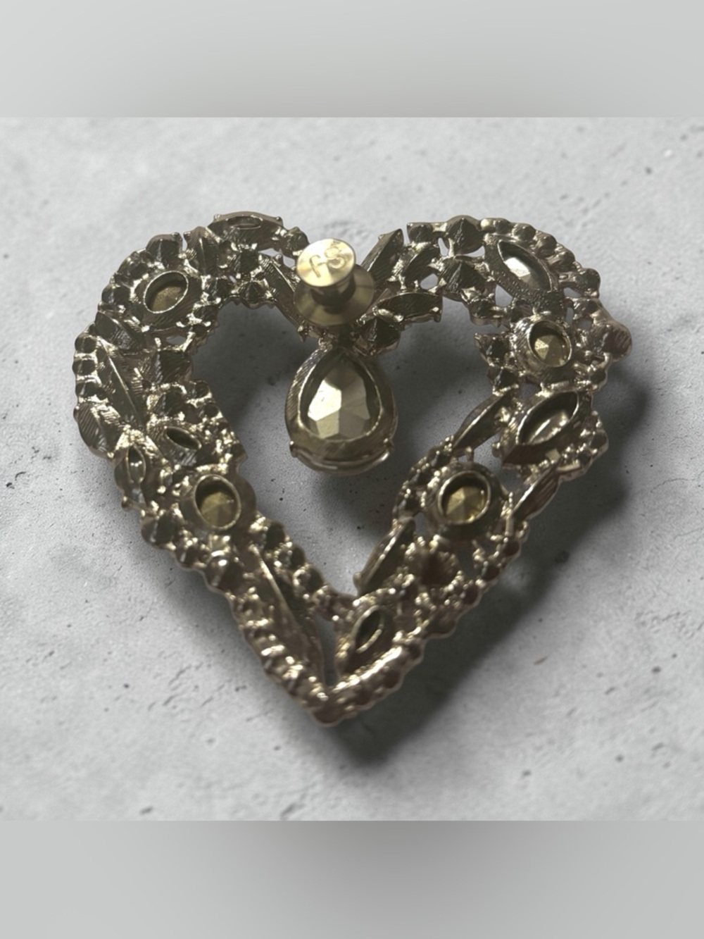 Sassy Jones Bling Heart Earrings - Clear Rhinestone Hearts - Picture 4 of 6